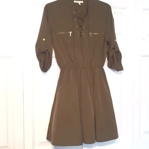 Speed Control Army Green Dress